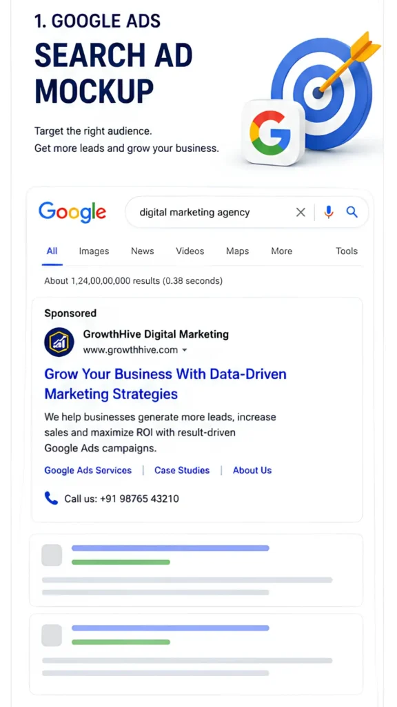 google search ad mockup