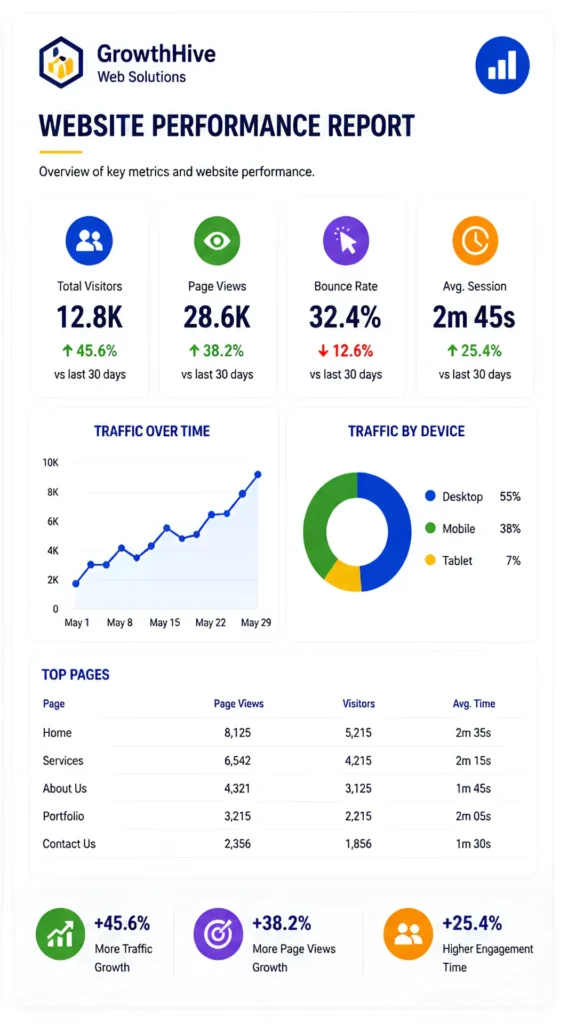 website performance report